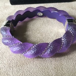 SIMONE I SMITH PRE-LOVED AUTHENTIC VINTAGE CRYSTALS PURPLE CLOUD BRACELET
